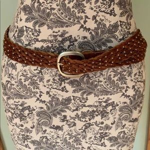 Studded genuine leather belt - AMERICAN EAGLE S/M